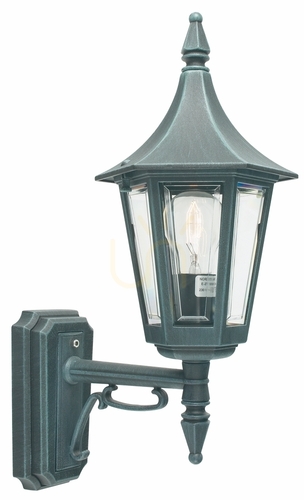Check Rimini 259BG Green E27 NORLYS Outdoor Wall Sconce