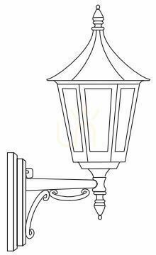 Check Rimini 259BS Silver Outdoor Wall Sconce, E27, NORLYS