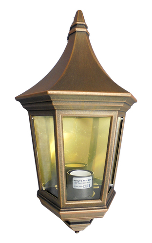 Check Venice 261CS Outdoor Wall Sconce, Rust-Colored, E27, NORLYS