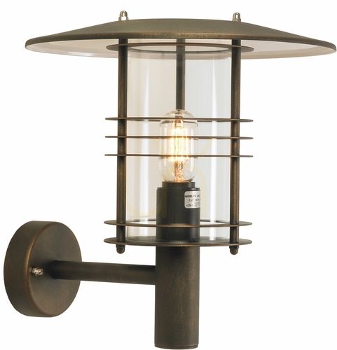 Check Stockholm 280CS Outdoor Wall Light in Corten Steel, E27, NORLYS