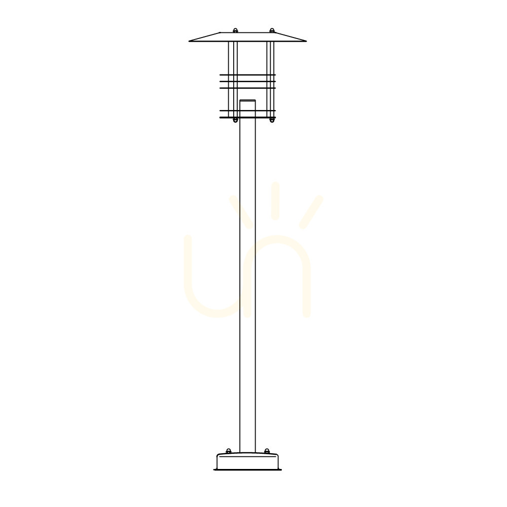 Check Stockholm 285BS Silver E27 NORLYS Light Pole Stockholm 285BS Silver E27 NORLYS Light Pole