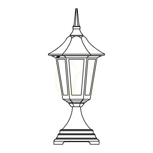 Check Modena 300BG Green E27 NORLYS Light Pole
