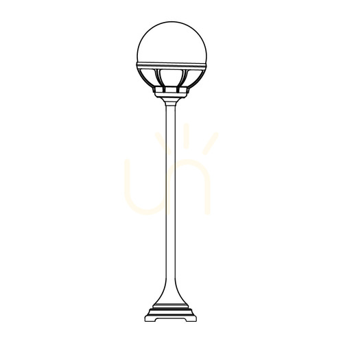 Check Bologna 314BS Silver E27 NORLYS Light Pole