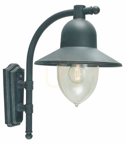 Check Como 370BG Green E27 NORLYS Outdoor Wall Sconce
