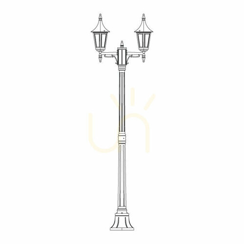 Check Rimini 402BD Gold E27 Garden Lantern by NORLYS