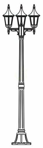 Check Rimini 403BS Silver E27 Garden Lantern by NORLYS
