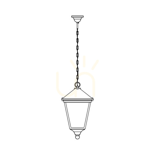 Check London 481A/BS Silver E27 NORLYS Outdoor Pendant Light