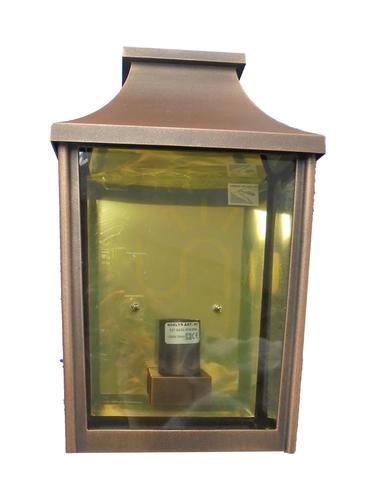 Check London 497BC Copper Outdoor Wall Sconce, E27, NORLYS
