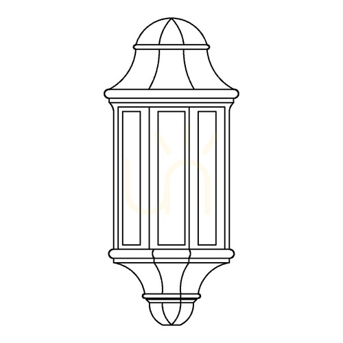 Check Genoa 175BC Outdoor Wall Sconce, Copper, E27, NORLYS