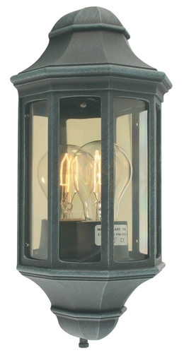 Check Genoa 175BG Green E27 NORLYS Outdoor Wall Sconce