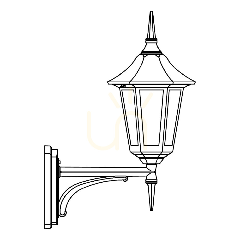 Check Modena 380BG Green E27 NORLYS Outdoor Wall Sconce Modena 380BG Green E27 NORLYS Outdoor Wall Sconce