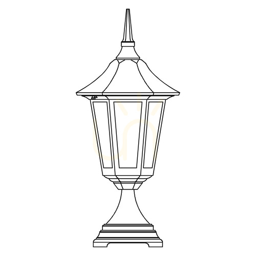 Check Modena 384BC Copper E27 Streetlight Pole by NORLYS