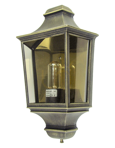 Check Glasgow 730BD Gold E27 NORLYS Outdoor Wall Sconce