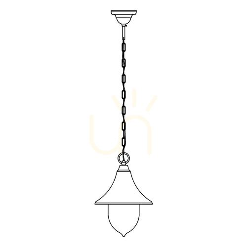 Check Florence 800A/BD Gold E27 Outdoor Pendant Light by NORLYS