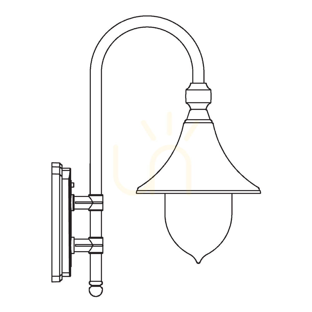 Check Florence 800BS Silver Outdoor Wall Sconce, E27, NORLYS Florence 800BS Silver Outdoor Wall Sconce, E27, NORLYS