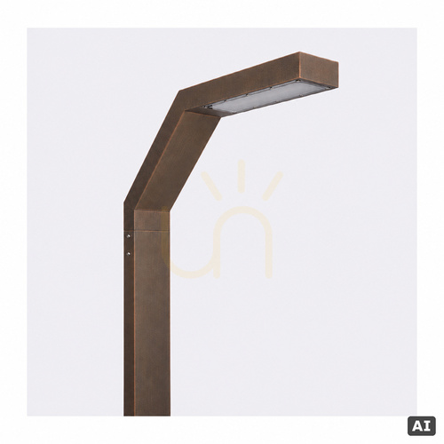 Check Norlys Trysil 1058BC garden pole light, copper patina, LED 8.6 W 3000 K, DALI2, 263 cm