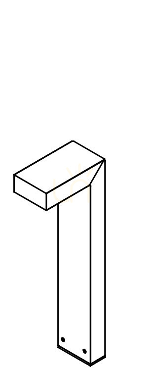 Asker DC1309CB garden bollard, copper brown, LED 8.7 W 2700 K, 24 V DC, IP65, 55 cm