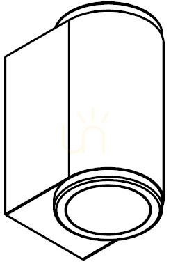 Check Mandal 1371GB Gray GU10 NORLYS Outdoor Wall Sconce