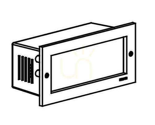 Check Grimstad 1544CS Rust-Colored LED Recessed Wall Light by NORLYS