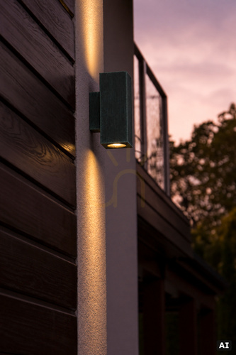 Check Sandvik 1730BG Outdoor Wall Light, Black with Green Patina, 2×GU10, IP65 NORLYS