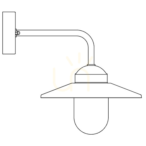 Check Vansbro 1920BG Green E27 NORLYS Outdoor Wall Sconce