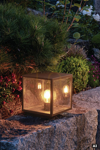 Bollard light NORLYS Lofoten 1941CS, corten steel colour, E27, 27 cm small 2