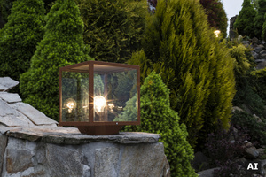 Bollard light NORLYS Lofoten 1941CS, corten steel colour, E27, 27 cm small 4