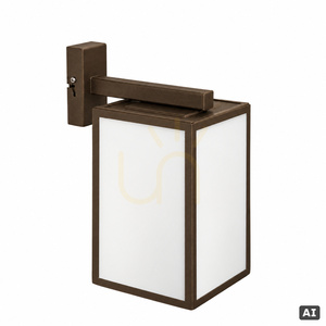 Lofoten Down 1969BC Outdoor Wall Light, Black with Copper Patina, E27, NORLYS small 1