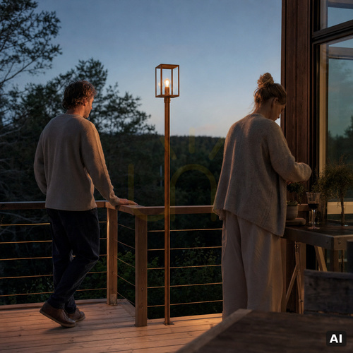 Check Lofoten 2011BC Garden Lantern, Copper, E27, NORLYS