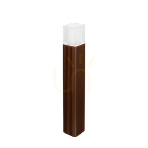 Norlys Frigga 2153CS outdoor LED bollard rust brown 85 cm 3000 K DALI2 small 0