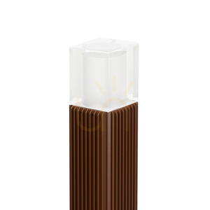 Norlys Frigga 2153CS outdoor LED bollard rust brown 85 cm 3000 K DALI2 small 1