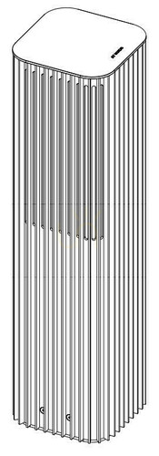 Check Astrid 2202CG Gray LED Floor Lamp by NORLYS