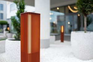 NORLYS Astrid 2208CB LED garden bollard, copper brown, 85 cm, DALI2 small 3