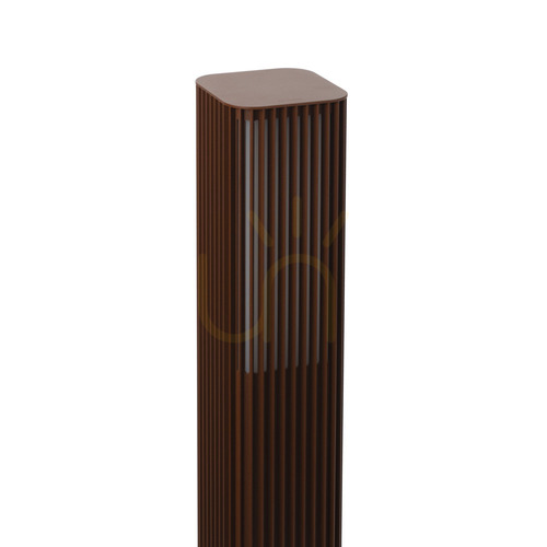 Check NORLYS Astrid 2210CS LED garden bollard 2700K DALI2, corten brown, 85 cm