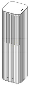 NORLYS Astrid 2220CS bollard light, corten steel colour, LED 14.6 W 4000 K, 55 cm small 0