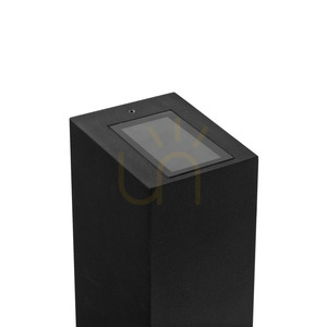 NORLYS Lillehammer 2282BL outdoor wall light, black RAL 9005, LED 4.5 W 4000 K, downward light, DALI2 small 1