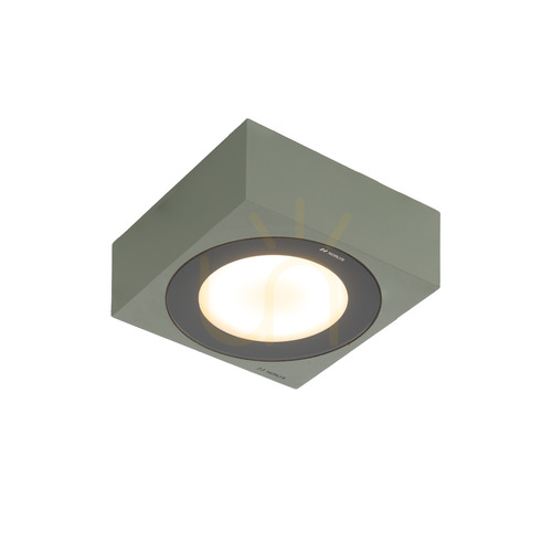 Check Hitra 2460CG Outdoor Ceiling Light, Gray, LED, NORLYS