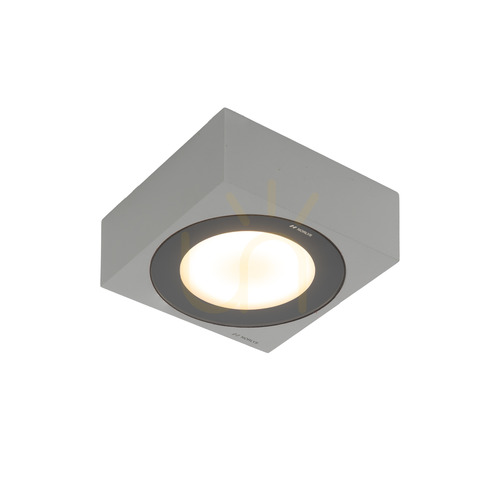 Check Hitra 2462AL Silver LED Outdoor Ceiling Light by NORLYS