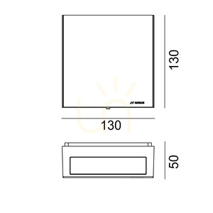 NORLYS Nora 2466CS LED outdoor wall light 4000K DALI2/TD, corten brown small 2