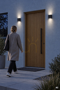 Norlys Nora 2469BL LED outdoor wall light, black, 10.3 W 4000 K, satin glass, DALI-2, IP65 small 2