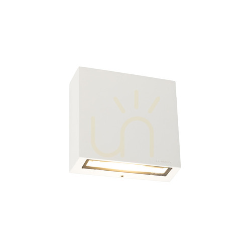 Check NORLYS NORA 2472 LED outdoor wall light, 15.3 W, 4000 K, DALI2, up/down light, white RAL 9003