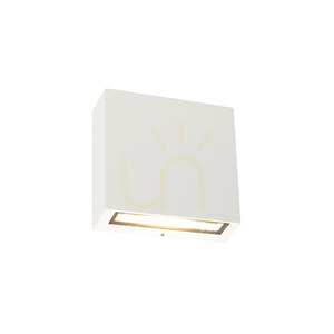 NORLYS NORA 2472 LED outdoor wall light, 15.3 W, 4000 K, DALI2, up/down light, white RAL 9003 small 1