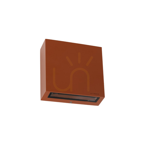 Check NORLYS Nora 2486CB copper brown outdoor wall light, LED 15 W 2700 K, satin glass, up and down light