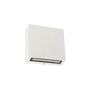 Nora 2495WH LED outdoor wall light, 8 W, 2700 K, DALI2, downlight, white RAL 9003 – NORLYS small 1