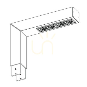 Pole-Mounted Luminaire NORLYS Trelleborg 2608GR Graphite LED 40.4 W 4000 K DALI2 (Pole Not Included) small 0
