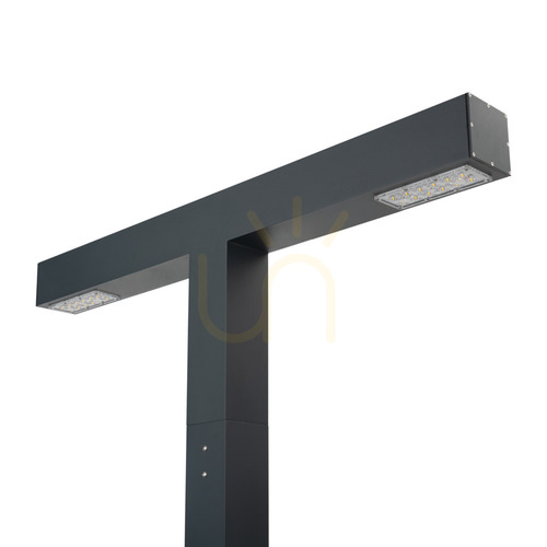 Check Norlys Trelleborg 2613GR double LED pole-top luminaire for 100×110 mm poles, graphite RAL 7016, 41.6 W 3000 K, DALI2