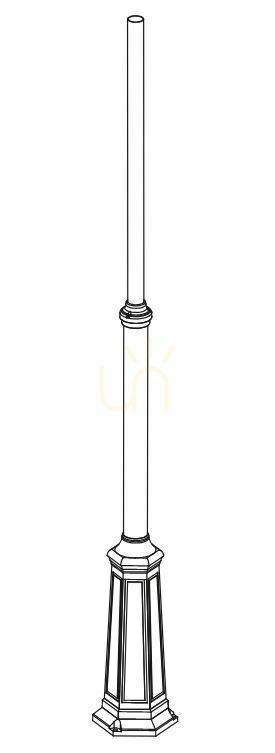 Check Lamp Post NORLYS Lamppost 3010BC Copper Patina 220 cm Painted Aluminum Casting Lamp Post NORLYS Lamppost 3010BC Copper Patina 220 cm Painted Aluminum Casting