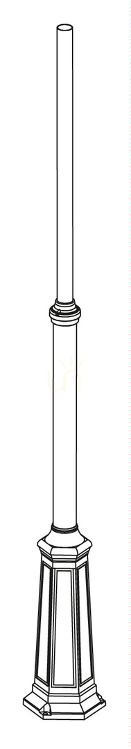 Check Lamp Post NORLYS 3010BS Silver Patina Aluminum 220 cm Lamp Post NORLYS 3010BS Silver Patina Aluminum 220 cm