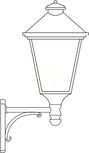 Check London 4020BS Silver Outdoor Wall Sconce, E27, NORLYS