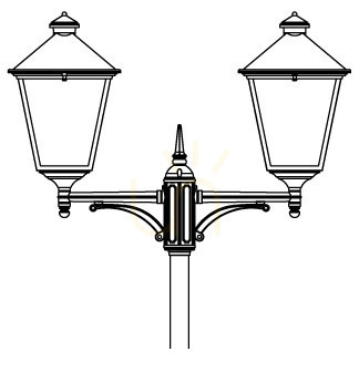 Check London 4128BC Copper LED Garden Lantern by NORLYS